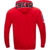 Pro Standard Mens NBA Chicago Bulls Classic Chenille Full Zip Hoodie Red 3Xl