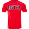 Pro Standard Mens NBA Classic Chenille Cotton Short Sleeve Tee(Red)