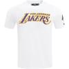Pro Standard Mens NBA Classic Chenille Cotton Short Sleeve Tee(White)