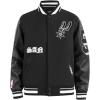 Pro Standard NBA mens Mens Nba Old English Wool Varsity Jacket(Black)