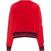 Pro Standard Womens NBA Retro Classics Brushed Back French Terry Crewneck Sweatshirt(Red/Black)