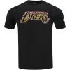 Pro Standard Mens NBA Classic Chenille Cotton Short Sleeve Tee(Black)
