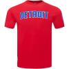 Pro Standard Mens NBA Classic Chenille Cotton Short Sleeve Tee(Red)