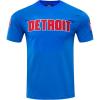 Pro Standard Mens NBA Classic Chenille Cotton Short Sleeve Tee(Royal Blue)