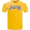 Pro Standard Mens NBA Classic Chenille Cotton Short Sleeve Tee(Yellow)
