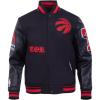 Pro Standard NBA mens Mens Nba Old English Wool Varsity Jacket(Black/Red/Black)