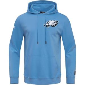 Classic NFL Eagles Chenille Men’s Pullover Hoodie(University Blue)