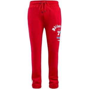 Mens NBA Old English Sweatpant(Red)