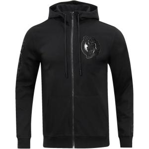 Pro Standard Mens NBA Boston Celtics Classic Triple Black Full Zip Hoodie Triple Black Xl