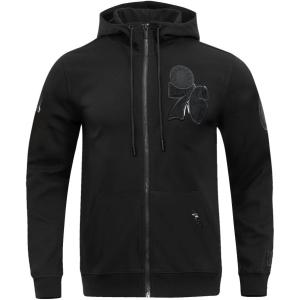 Pro Standard Mens NBA Philadelphia 76Ers Classic Triple Black Full Zip Hoodie Triple Black Xl