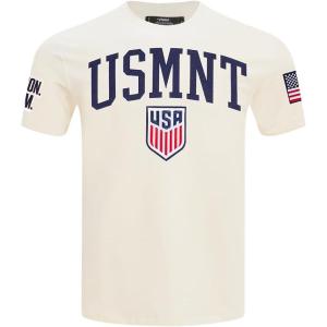 Pro Standard Mens USSF US Soccer Classic Chenille S/S TEE Eggshell XL
