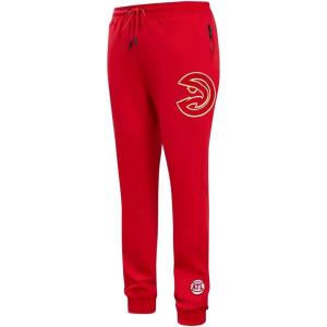 Pro Standard NBA Mens Mens NBA Classic Chenille Cotton Double Knit Jogger(Red)
