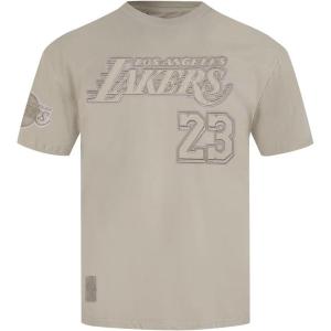 Pro Standard NBA Mens Mens NBA Los Angeles Lakers Neutrals Player Cotton Short Sleeve Tee(Taupe)