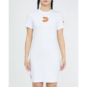 Pro Standard NBA Womens Womens NBA Classic Chenille Body Con Dress(White)
