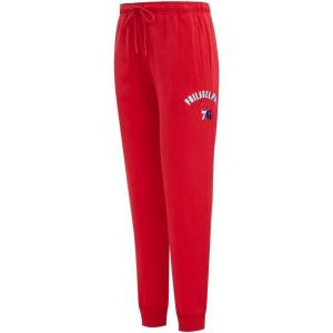 Pro Standard NBA Womens Womens NBA Classic Chenille Brushed Back French Terry Sweatpant(Red)