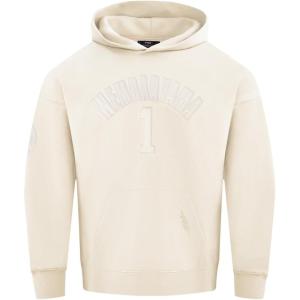 Pro Standard NBA mens Mens Nba San Antonio Spurs Neutrals Player Fleece Pull Over Hoodie(Eggshell)