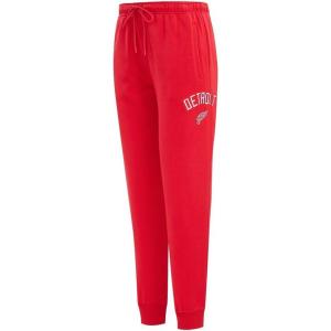Pro Standard NHL Womens Womens NHL Classic Chenille Brushed Back French Terry Sweatpant(Red)