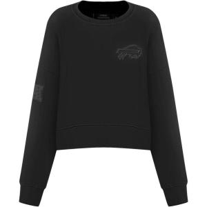 Pro Standard Womens NFL Buffalo Bills Neutral Crewneck Sweatshirt Black 2XL