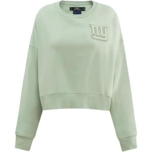 Pro Standard Womens NFL New York Giants Neutral Crewneck Sweatshirt Moss XL