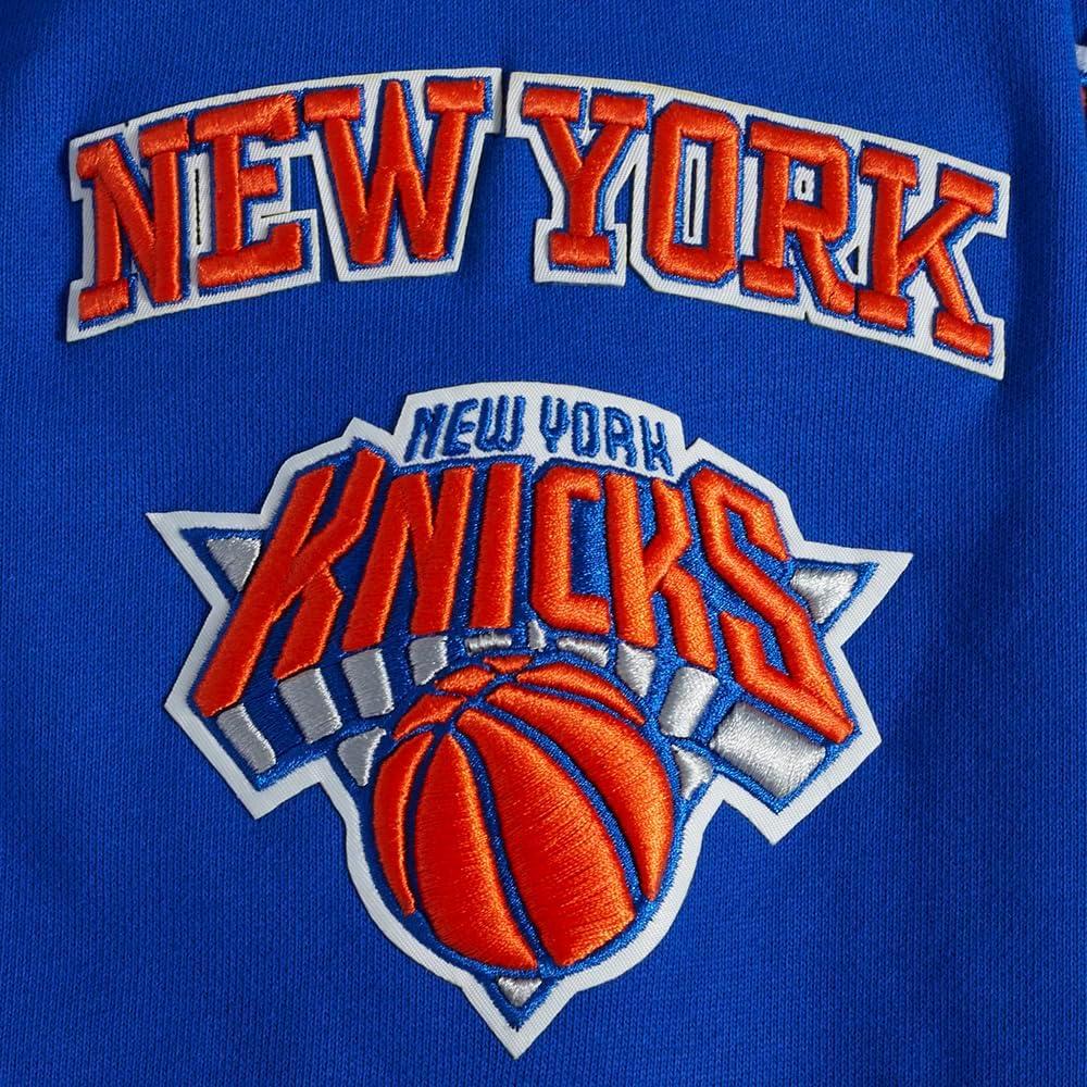 image:imagePro Standard Mens NBA Old English Brushed Back French Terry Crewneck SweatshirtRoyal Blue
