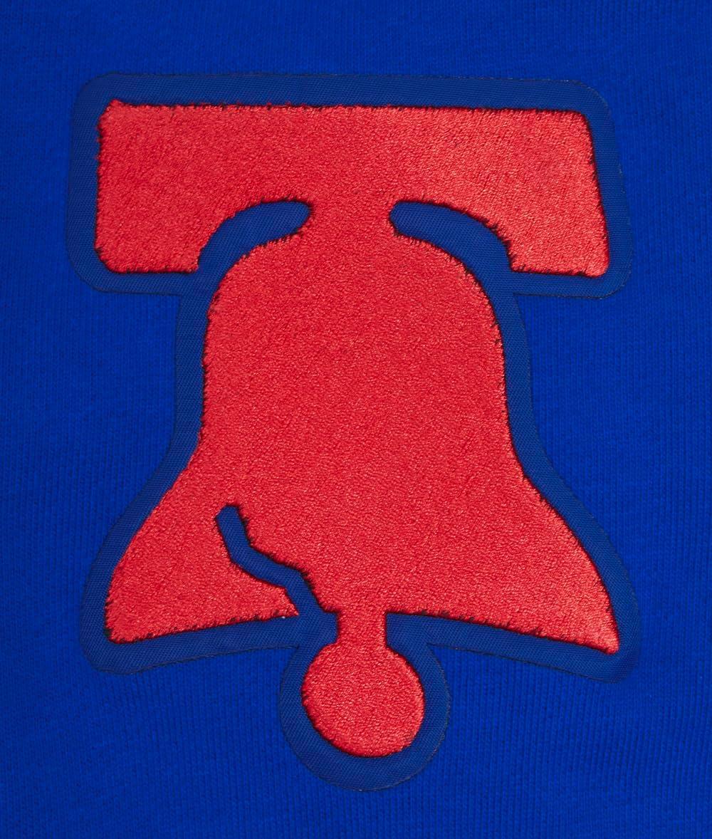 image:imagePro Standard Mens NBA Old English Brushed Back French Terry Crewneck SweatshirtRoyal Blue