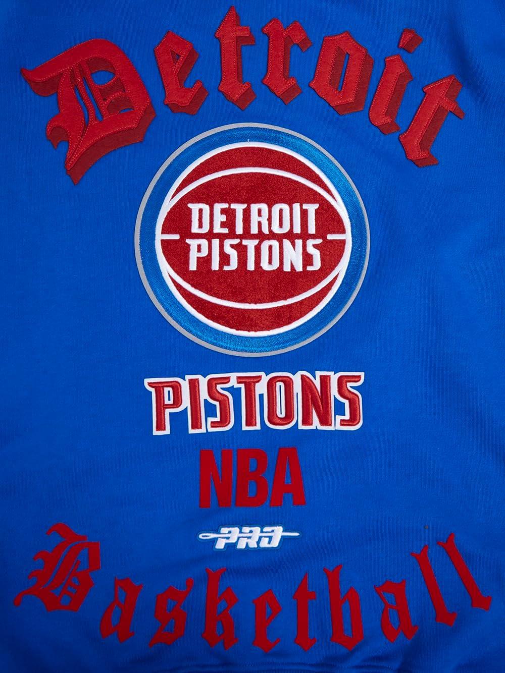 image:imagePro Standard Mens NBA Old English Brushed Back French Terry Crewneck SweatshirtRoyal Blue