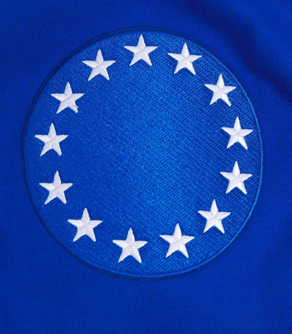 image:imagePro Standard Mens NBA Old English Brushed Back French Terry Crewneck SweatshirtRoyal Blue