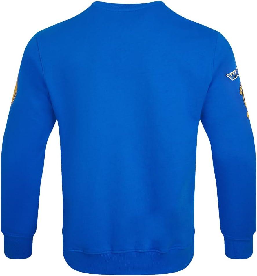 image:imagePro Standard Mens NBA Old English Brushed Back French Terry Crewneck SweatshirtRoyal Blue