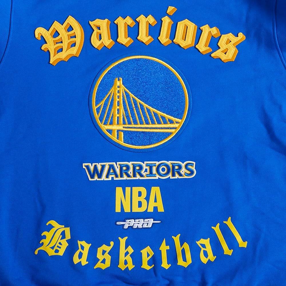 image:imagePro Standard Mens NBA Old English Brushed Back French Terry Crewneck SweatshirtRoyal Blue