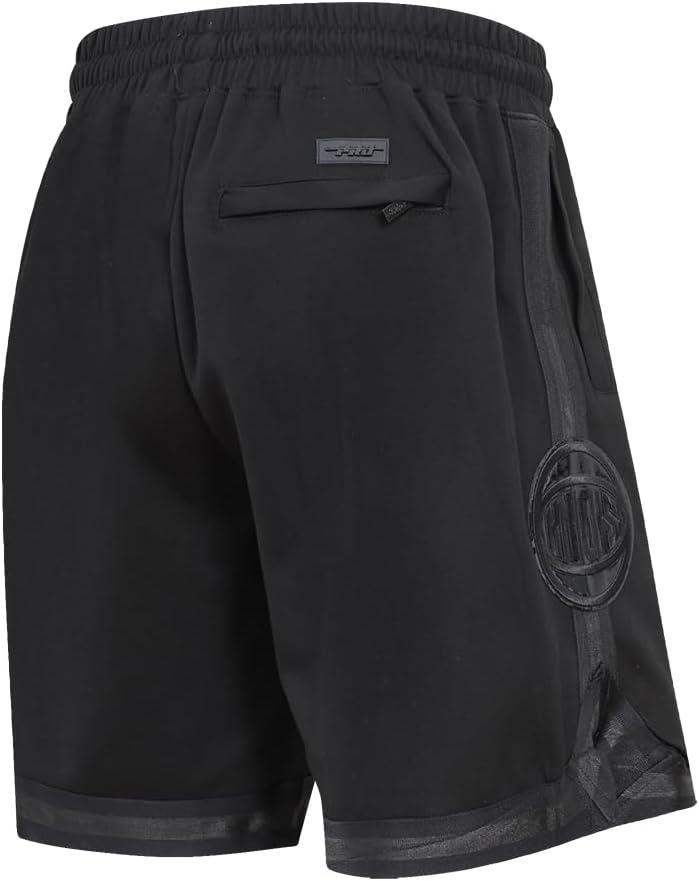 image:imagePro Standard NBA Mens Mens NBA Classic Triple Black Cotton Double Knit Athletic ShortBlack
