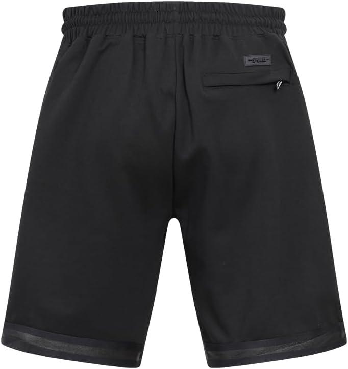 image:imagePro Standard NBA Mens Mens NBA Classic Triple Black Cotton Double Knit Athletic ShortBlack
