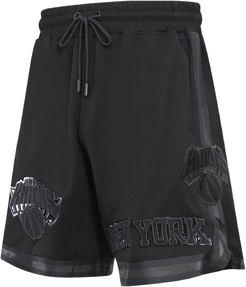 image:imagePro Standard NBA Mens Mens NBA Classic Triple Black Cotton Double Knit Athletic ShortBlack