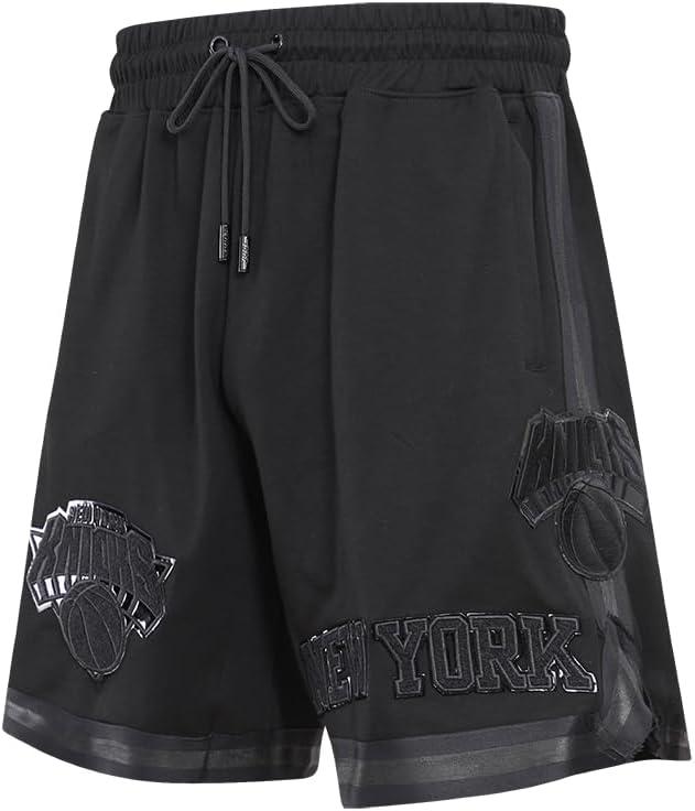 image:imagePro Standard NBA Mens Mens NBA Classic Triple Black Cotton Double Knit Athletic ShortBlack