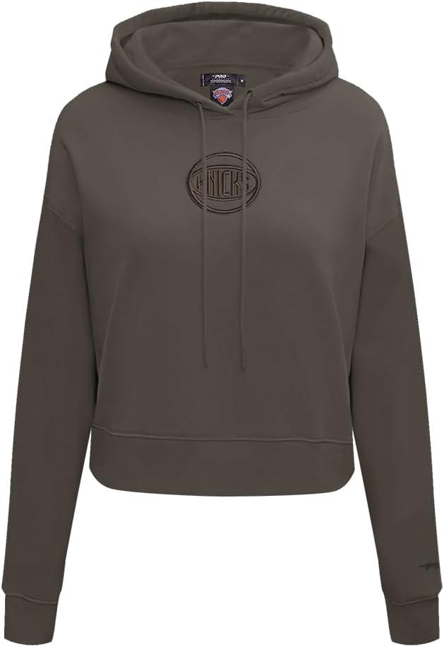 image:imagePro Standard Womens NBA Neutral Cropped Pullover HoodieDark Taupe