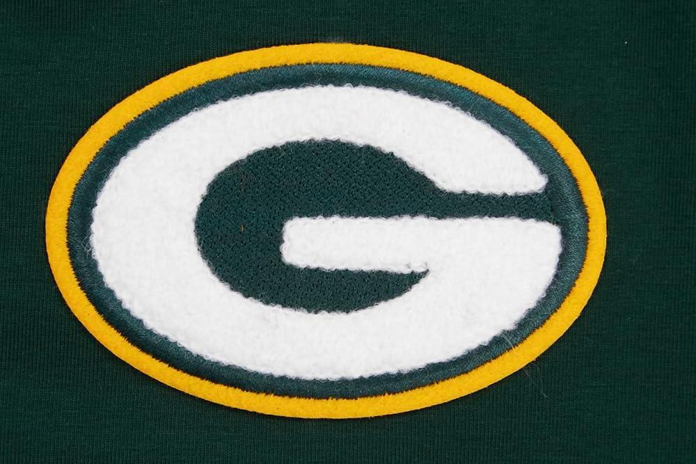 image:imageWomens NFL Classic Chenille Cotton Single Jersey Short Sleeve Boxy TeeForest Green
