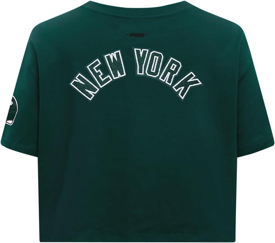 image:imageWomens NFL Classic Chenille Cotton Single Jersey Short Sleeve Boxy TeeForest Green