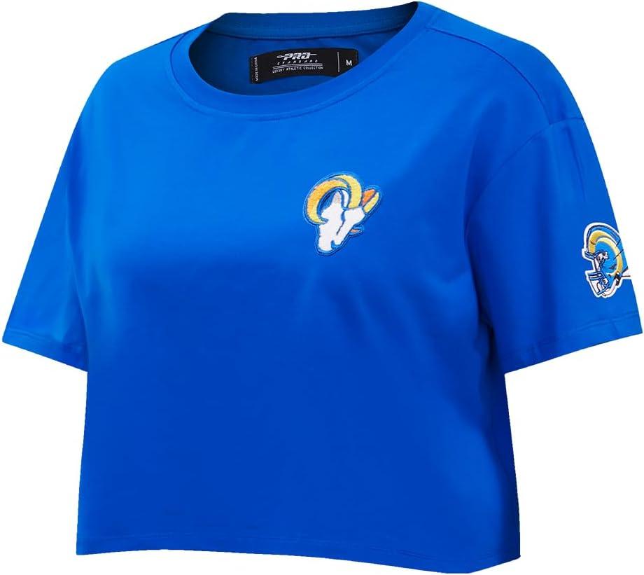 image:imageWomens NFL Classic Chenille Cotton Single Jersey Short Sleeve Boxy TeeRoyal Blue