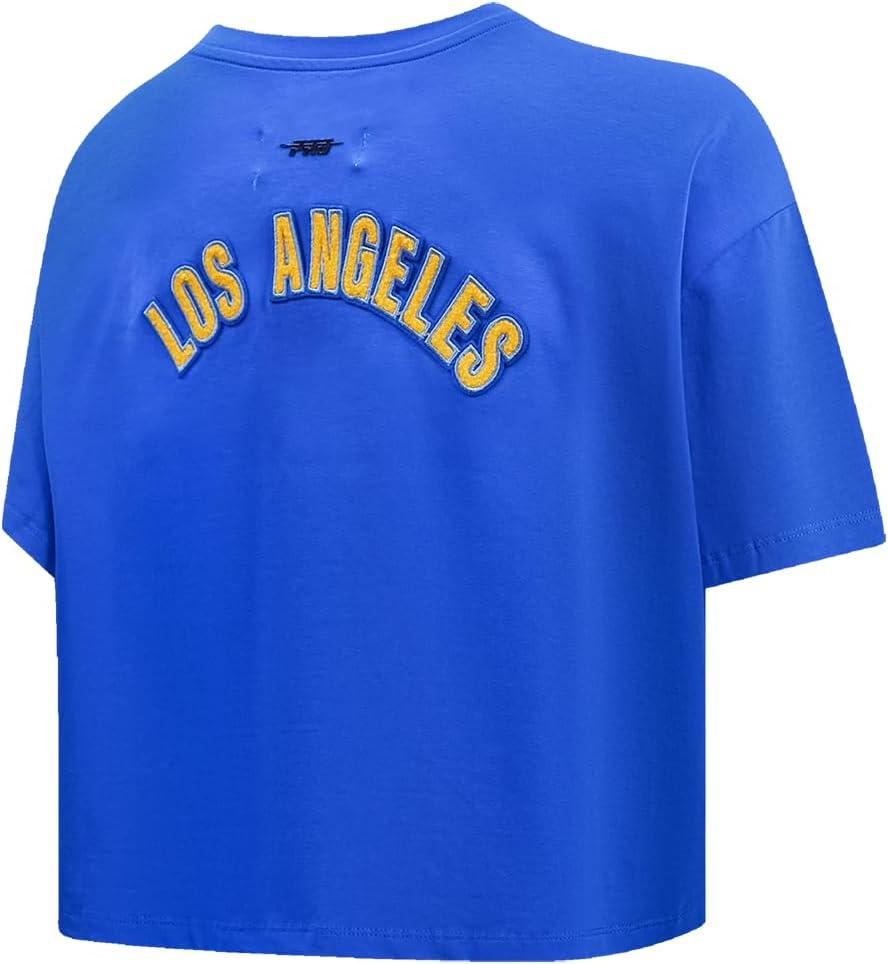 image:imageWomens NFL Classic Chenille Cotton Single Jersey Short Sleeve Boxy TeeRoyal Blue