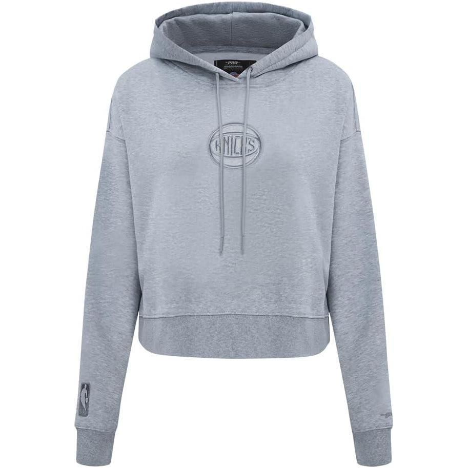 image:imagePro Standard Womens NBA Neutral Cropped Pullover HoodieDark Heather Gray