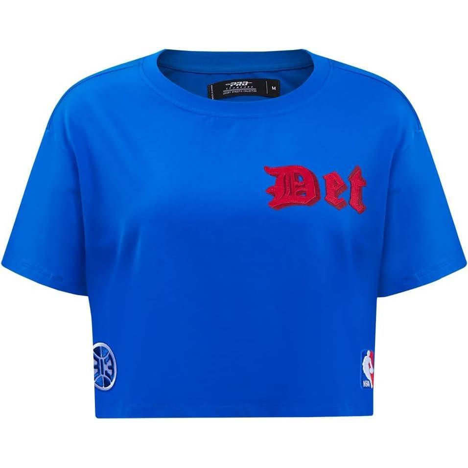 image:imagePro Standard Womens NBA Old English Cotton Short Sleeve Boxy TeeRoyal Blue