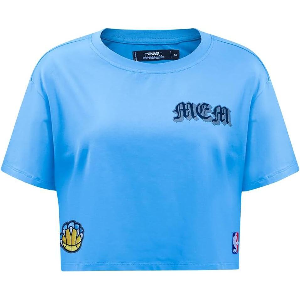 image:imagePro Standard Womens NBA Old English Cotton Short Sleeve Boxy TeeUniversity Blue