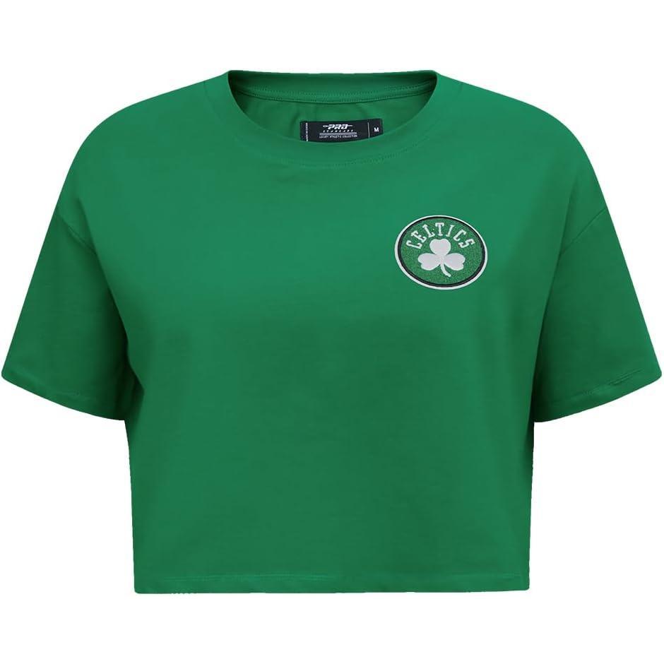 image:imageWomens NBA Classic Chenille Cotton Short Sleeve Boxy TeeKelly Green