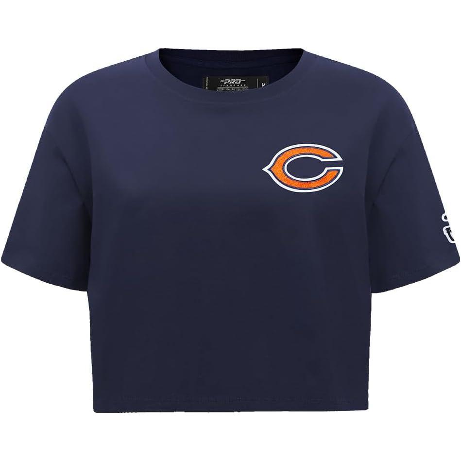 image:imageWomens NFL Classic Chenille Cotton Single Jersey Short Sleeve Boxy TeeMidnight Navy