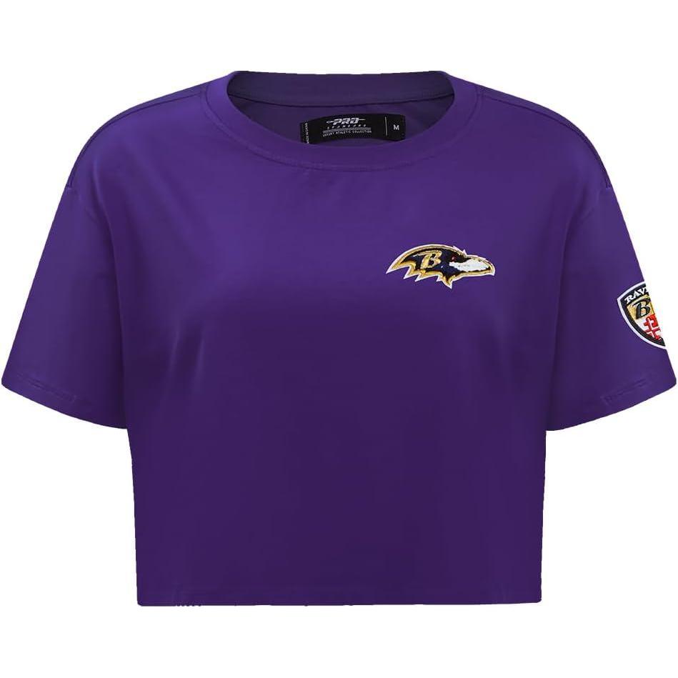 image:imageWomens NFL Classic Chenille Cotton Single Jersey Short Sleeve Boxy TeePurple