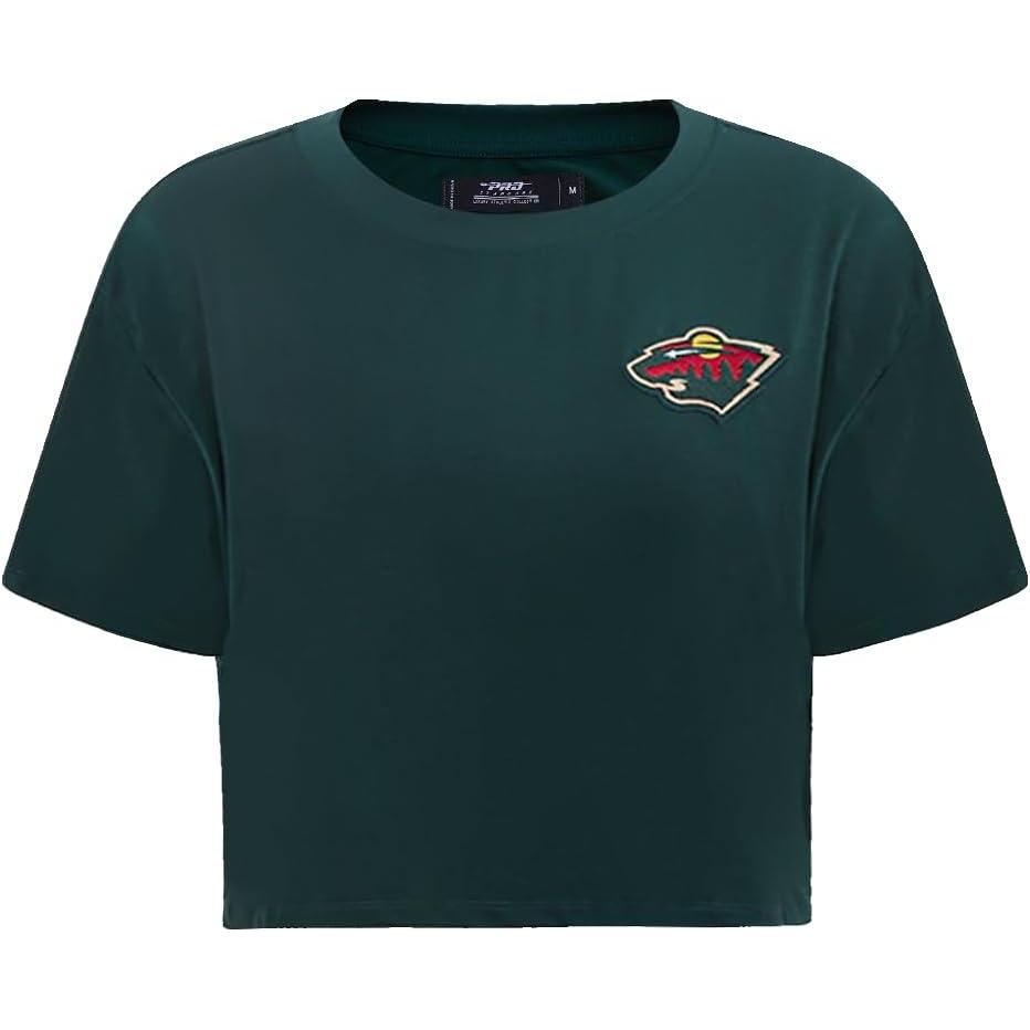 image:imageWomens NHL Classic Chenille Cotton Short Sleeve Boxy TeeForest Green
