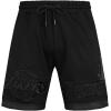 Pro Standard NBA Mens Mens NBA Classic Triple Black Cotton Double Knit Athletic Short(Black)