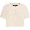 Pro Standard NBA Womens Womens NBA Neutral Cotton Short Sleeve Boxy Tee(Eggshell)