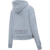 Pro Standard Womens NBA Neutral Cropped Pullover Hoodie(Dark Heather Gray)