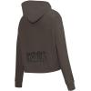 Pro Standard Womens NBA Neutral Cropped Pullover Hoodie(Dark Taupe)