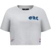 Pro Standard Womens NBA Old English Cotton Short Sleeve Boxy Tee(Heather Grey)